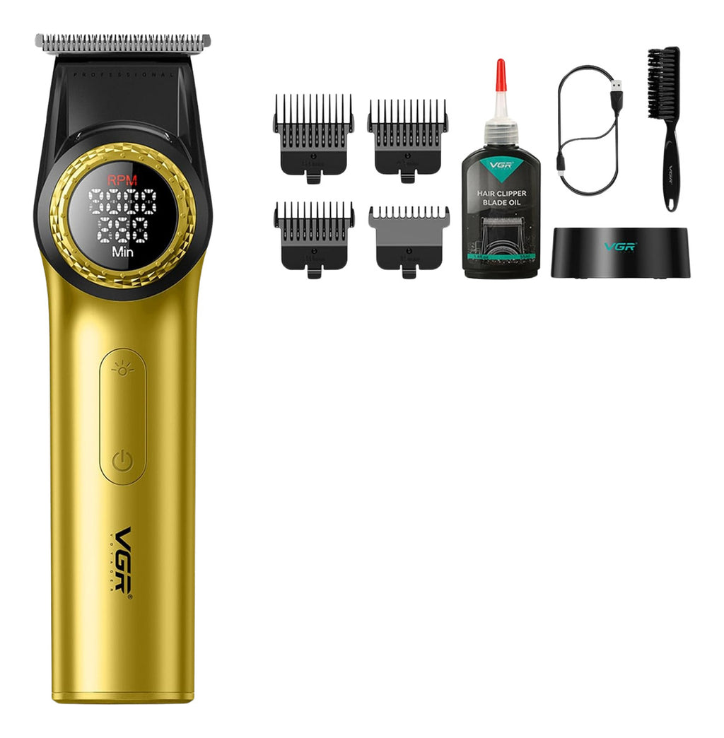 Combo VGR Trimmer V977 + Shaver 377 Afeitadora Profesional