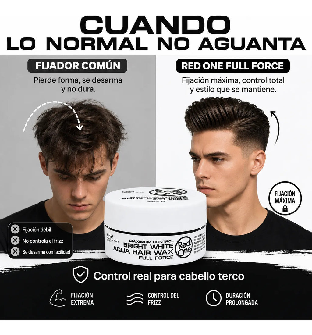 Cera Capilar Red One Bright White Control Fuerte 150ml