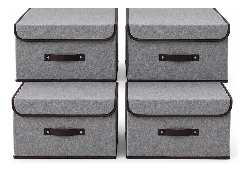 Cajas Organizadoras Plegables Pack 4 Closet Ropa Accesorios