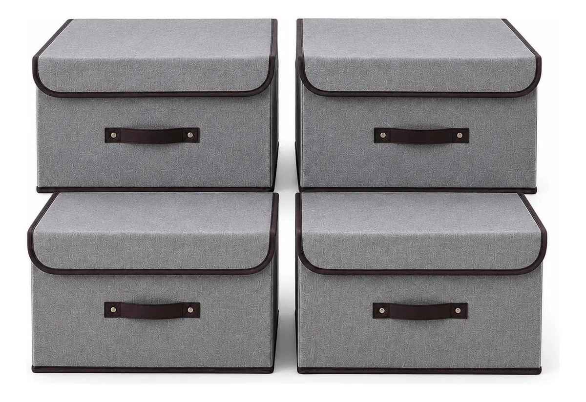 Cajas Organizadoras Plegables Pack 4 Closet Ropa Accesorios