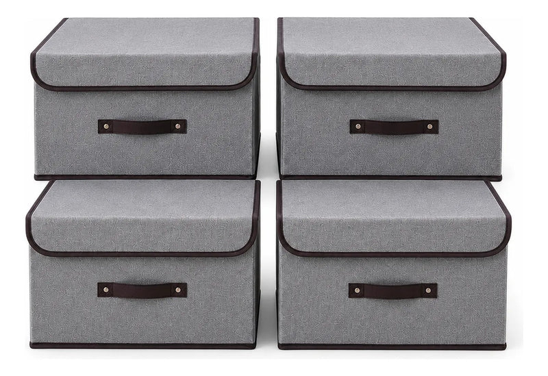 Cajas Organizadoras Plegables Pack 4 Closet Ropa Accesorios