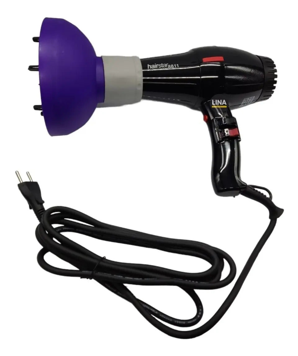 Difusor Universal Profesional para Secador de Pelo - Negro Anti-Frizz