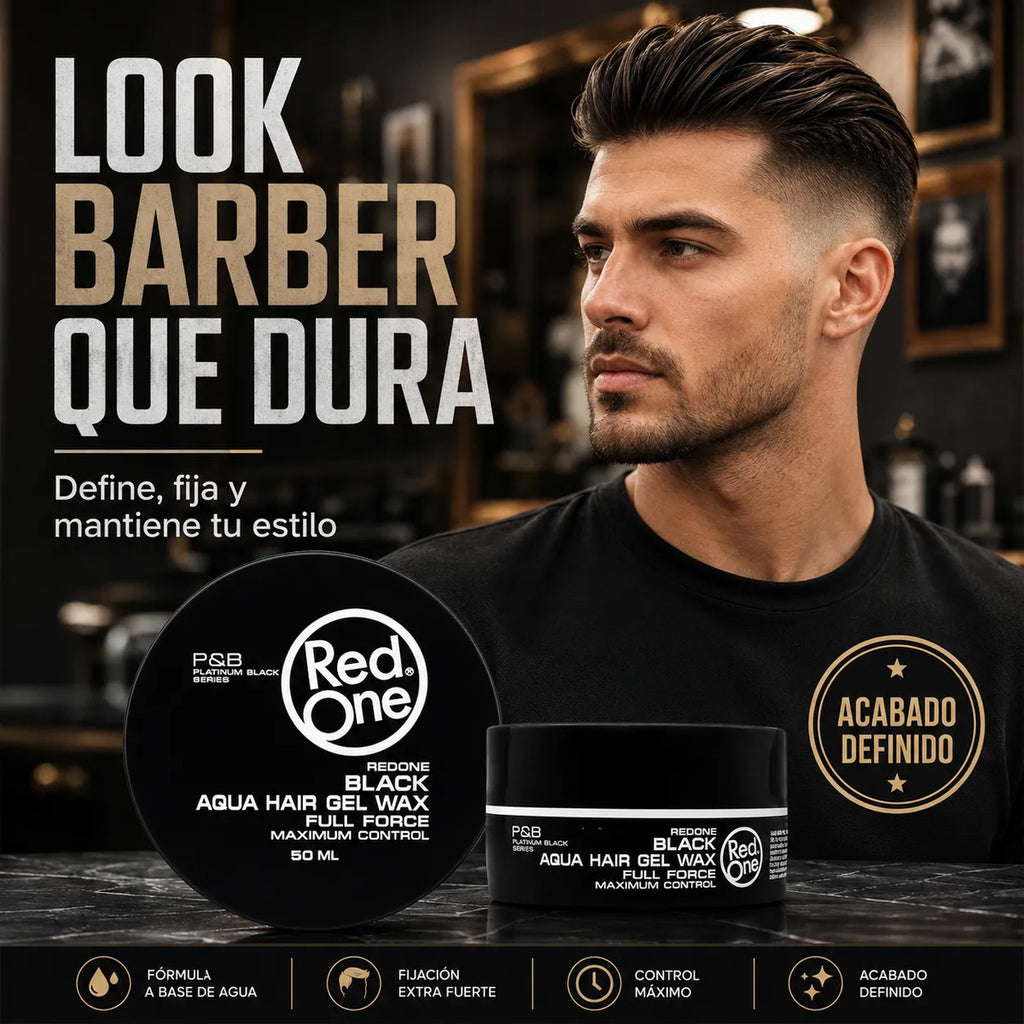 Cera Gel Para Cabello Full Force Control Red One Black150ml