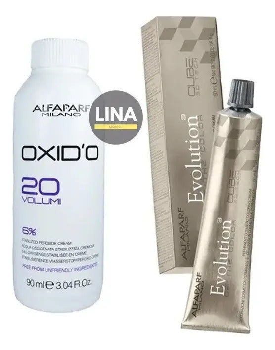 Kit Tintura Alfaparf Evolution of Color 60ml + Oxidante 90ml Profesional