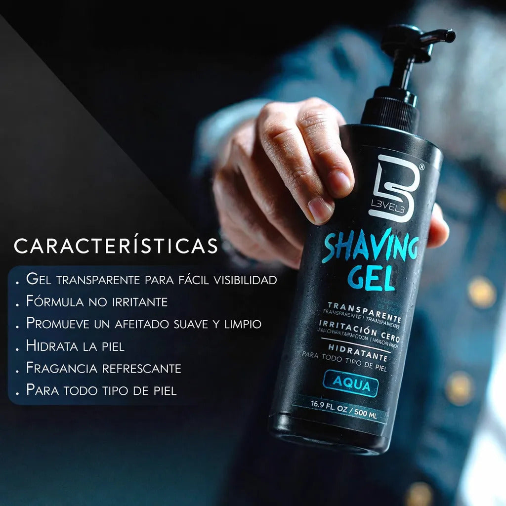 Gel De Afeitar Shaving Gel Hombre Piel Sensible Aqua 500ml