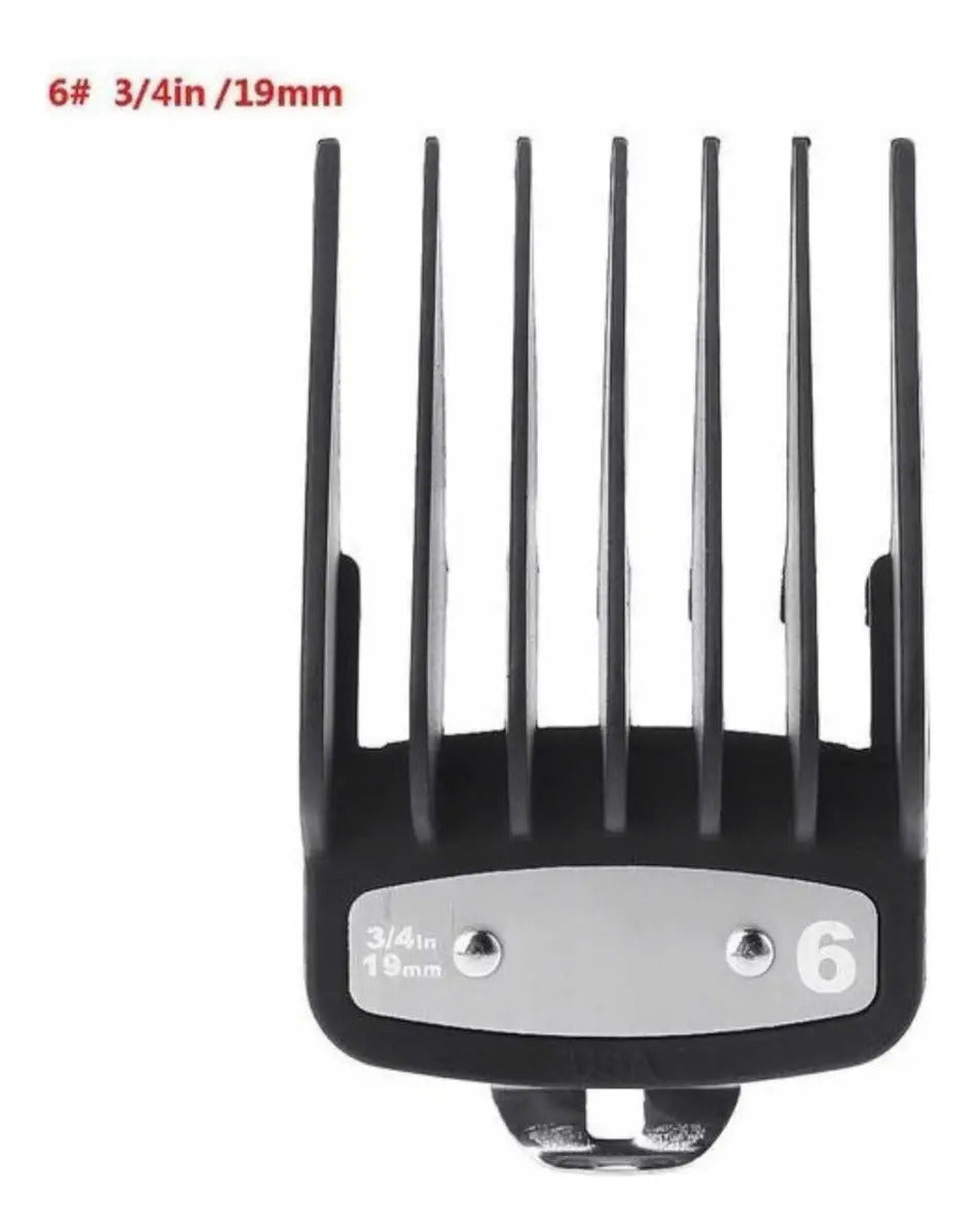 Set de Peines Guía Wahl del 1 al 6 + 2 Intermedios | Kit Profesional para Clipper