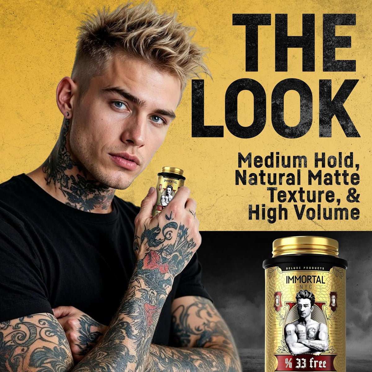 Polvo Texturizador Immortal NYC One Million Dollars - Volumen y Efecto Mate 20g