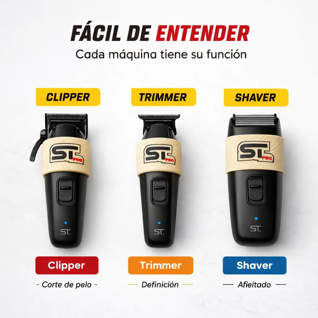 Set 5 Grip Antideslizante Maquina Barberia Mejor Agarre