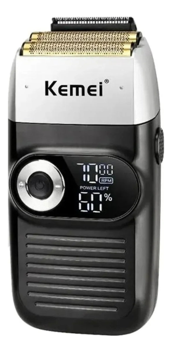 Kit Barbería Profesional Kemei: Clipper 1986 + Shaver 2026 + Trimmer i32s