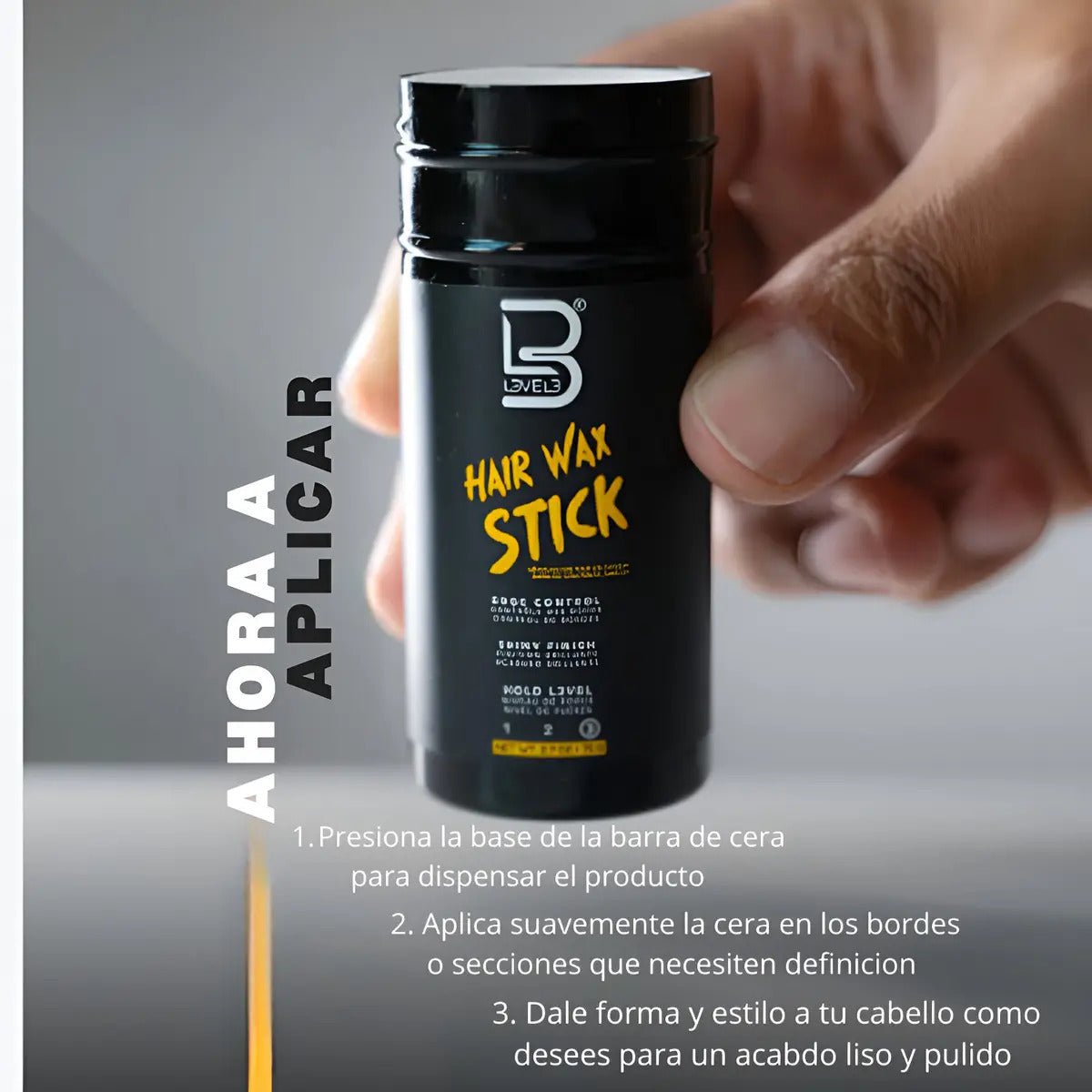 Cera en Barra Level 3 Hair Wax Stick - Fijación Máxima y Brillo 75g