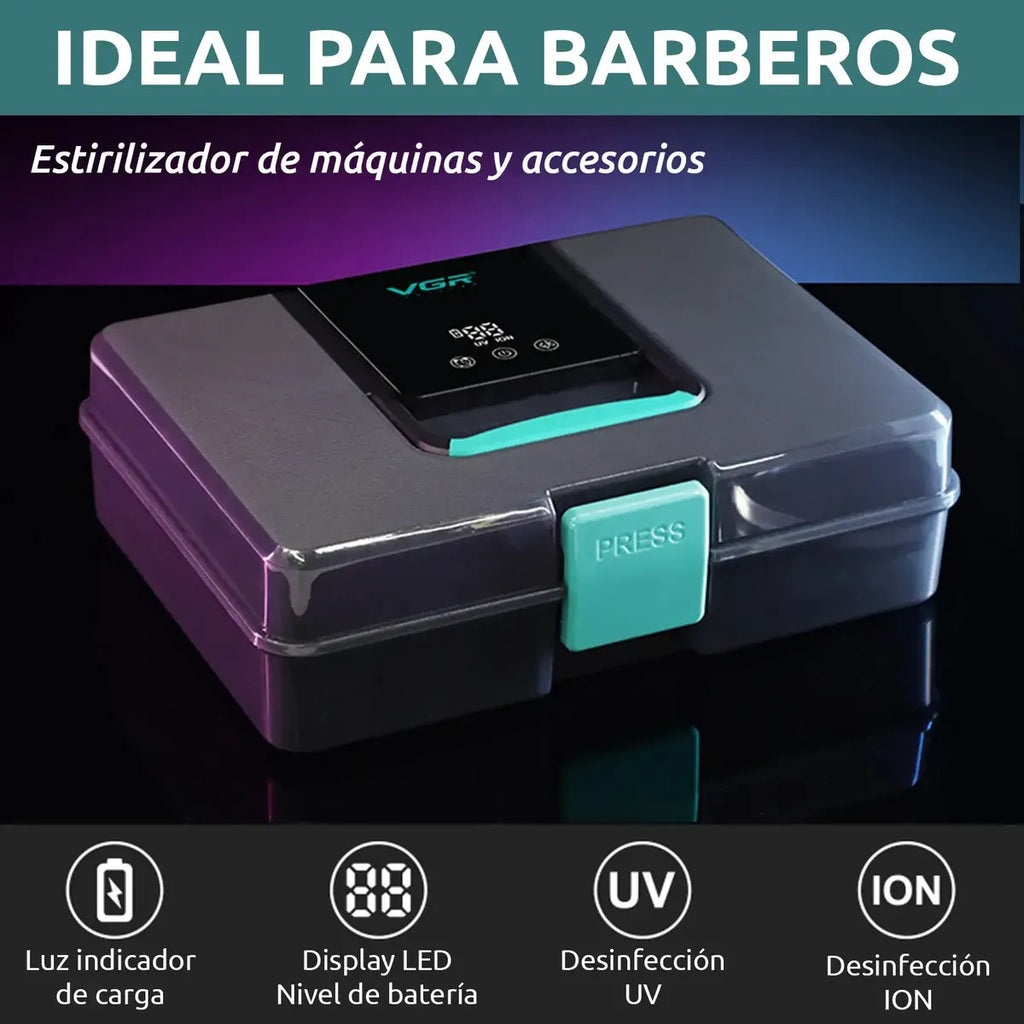 Esterilizador Y  Desinfección Uv Profesional De Barbería VGR