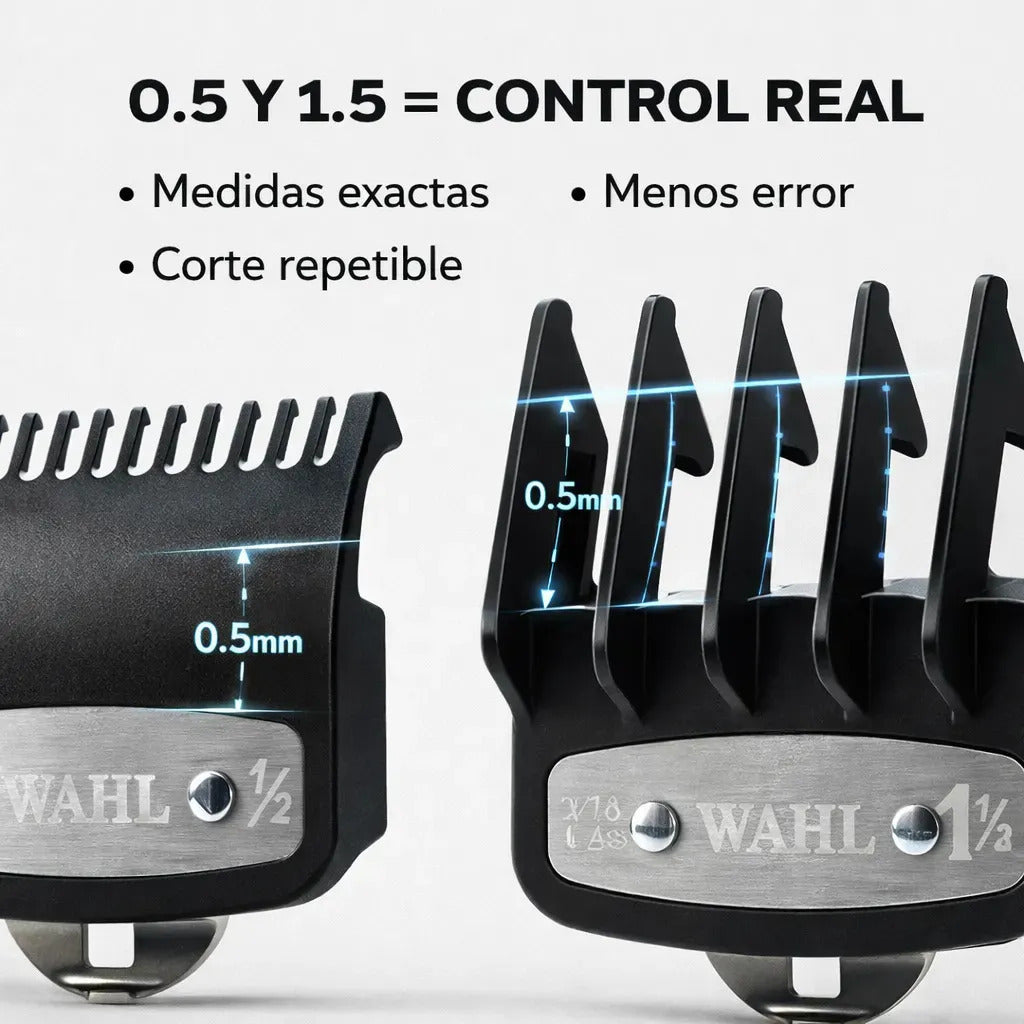 Peines Intermedios 0.5-1.5 Wahl Origina Precisión Constante