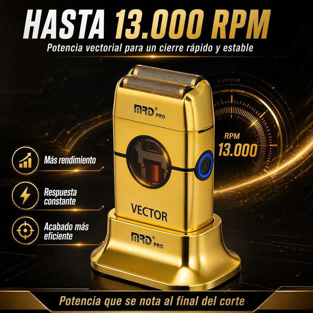 Maquina De Cortar Pelo Mrd Shaver Profesional 13.000rpm Gold