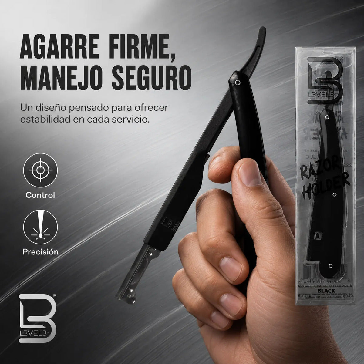 Navaja De Afeitar Mayor Control Precisión Level3 Profesional