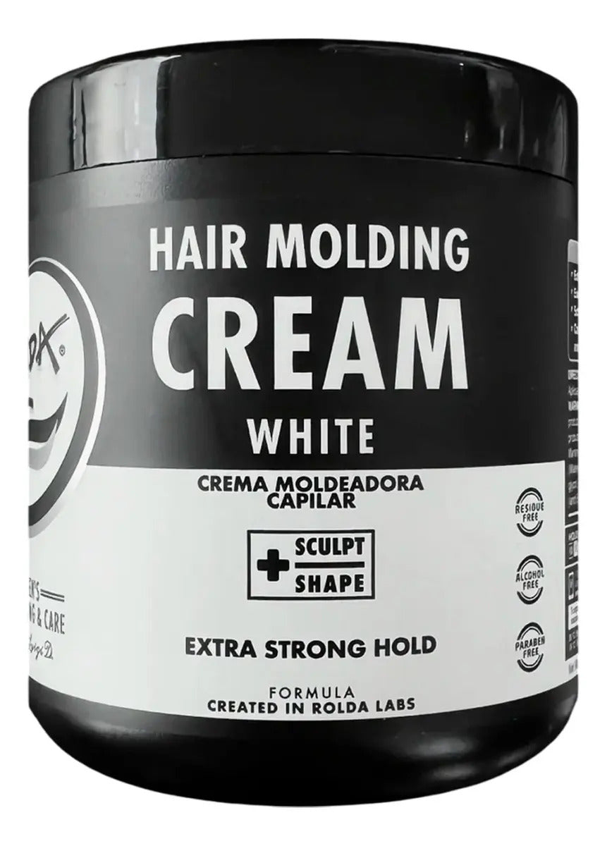 Crema Moldeadora Rolda White Molding Cream 500g - Fijación y Cuidado Anticaspa