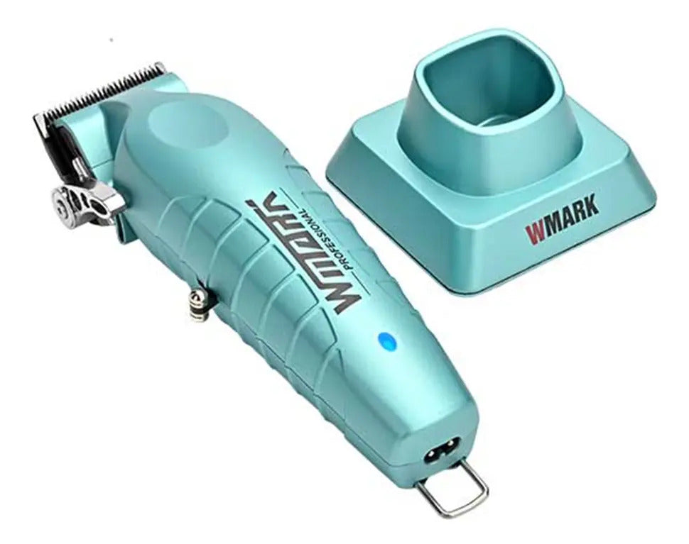 Máquina Profesional Wmark NG-133 Azul | Clipper Inalámbrica 8500 RPM