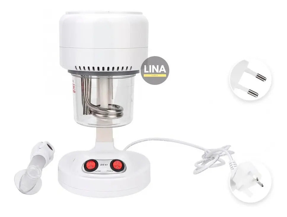 Vaporizador Facial Portátil de Ozono e Iones - Vaporizador Profesional para Barbería