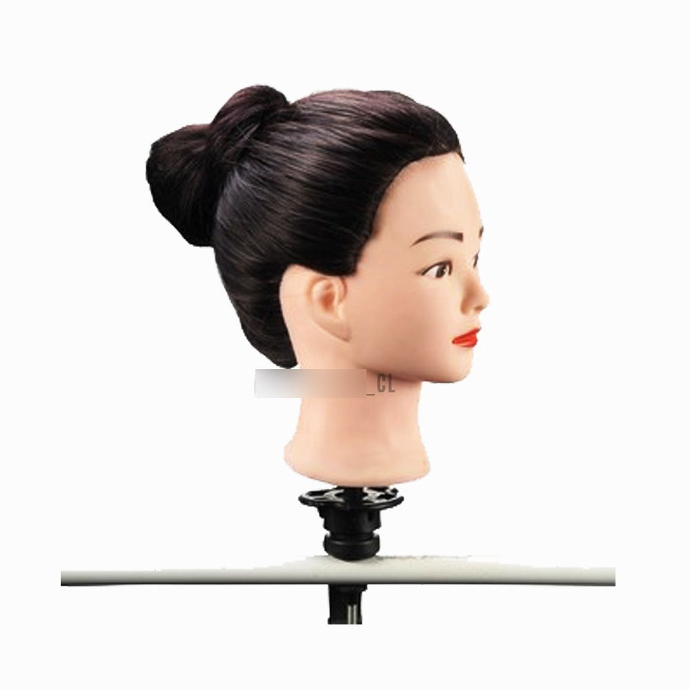 Cabeza Técnica Profesional 80/20 para Práctica de Peluquería - 60cm con Soporte
