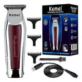 Trimmer Profesional Kemei KM-9163: Patillera Inalámbrica de Alta Precisión