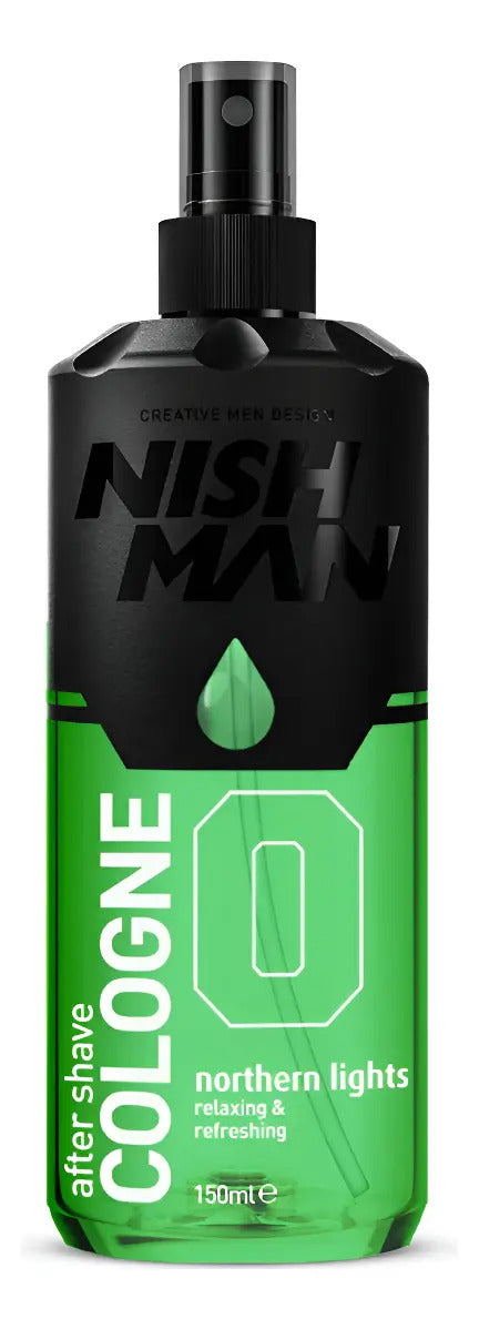 After Shave Colonia Nishman No.0 Northern Lights - Loción Profesional 400ml