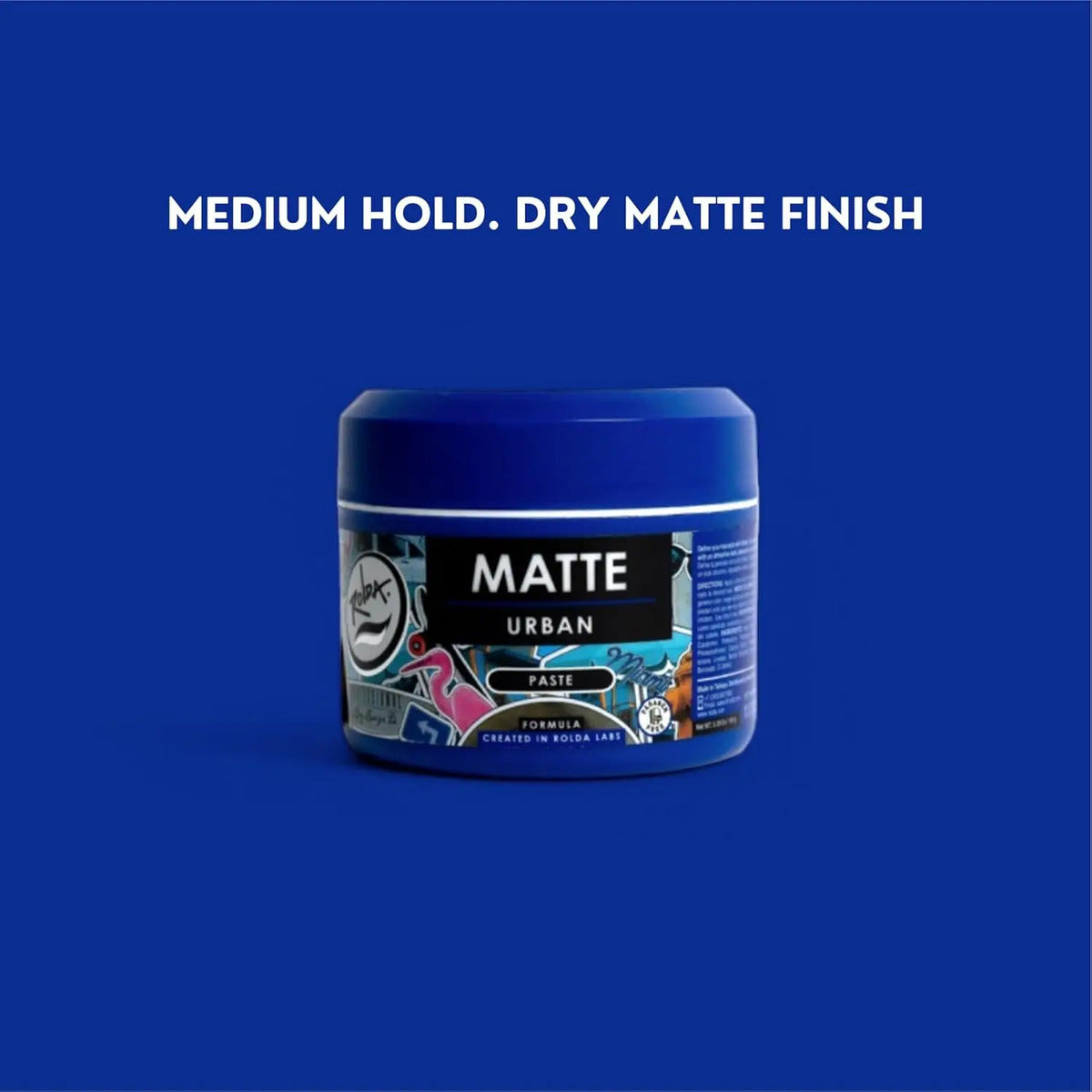 Cera Mate Rolda Urban Matte Hair Paste - Fijación Media y Volumen 100g