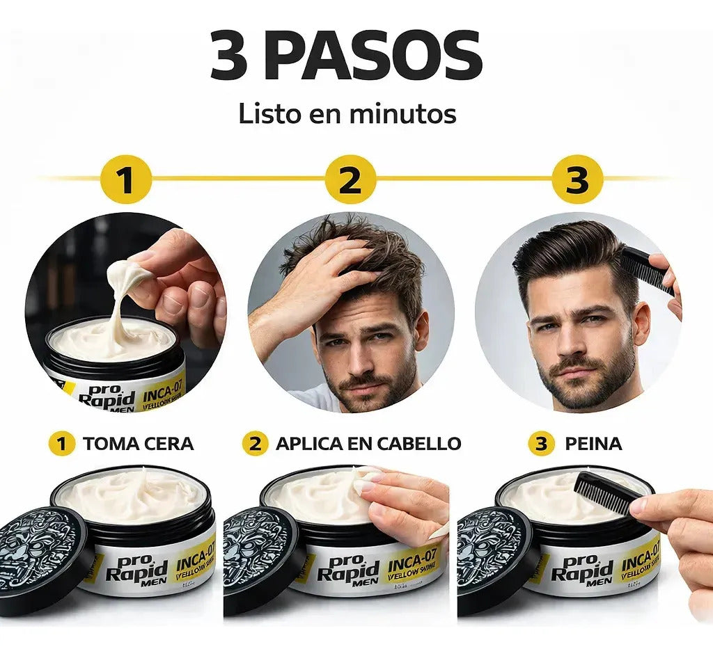 Cera Para Cabello Pro Rapi Look Profesional Shine 07 -150ml