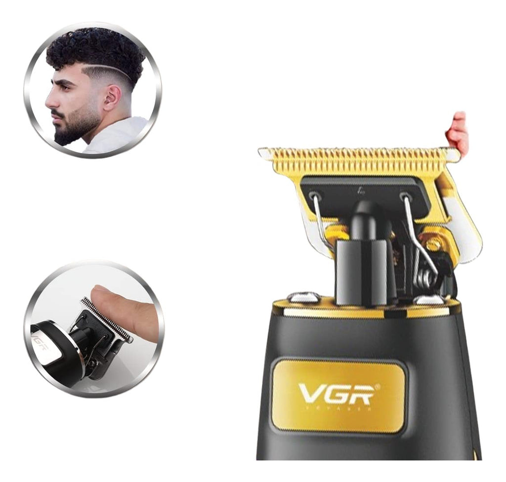 Trimmer VGR V-192 Patillera Inalámbrica Profesional Barbería Recargable