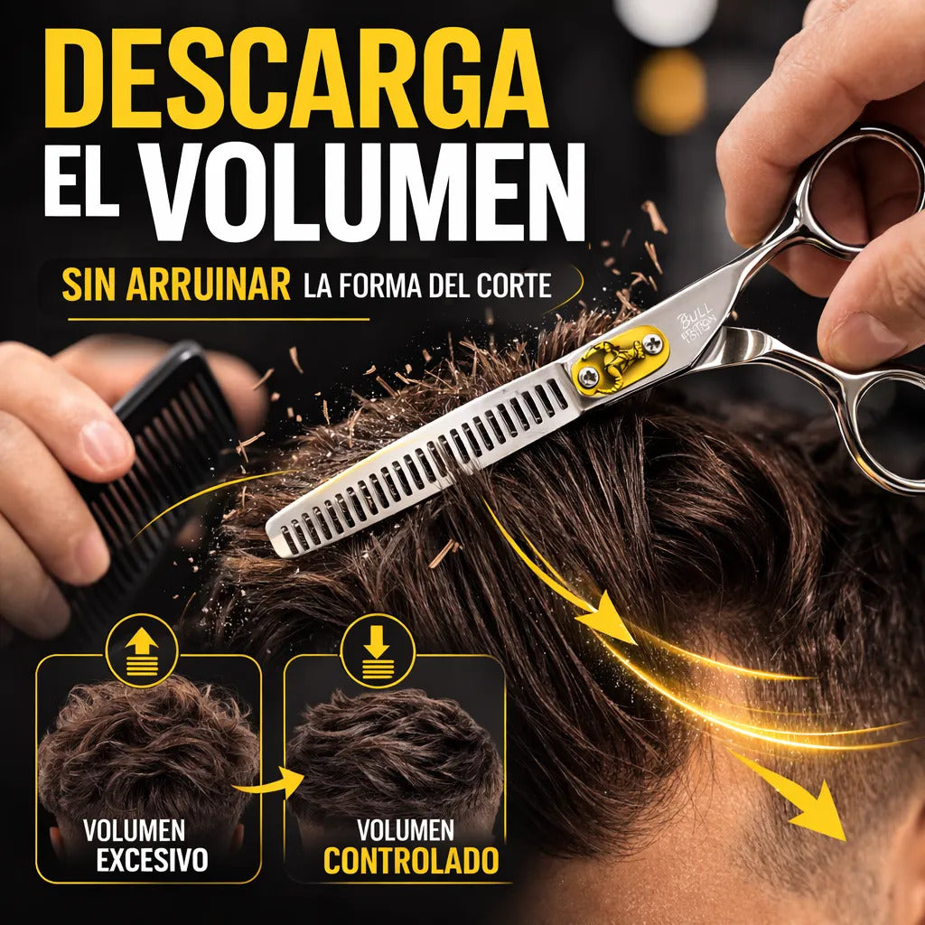 Tijeras Profesionales Peluquería Pack Corte+esculpidora 6.0
