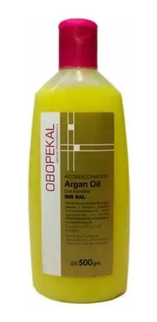 Kit Obopekal Argan Profesional - Shampoo y Acondicionador Sin Sal + Aceite 500ml