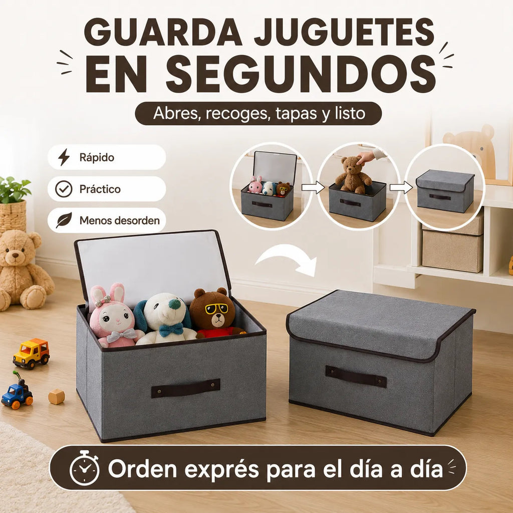 Cajas Organizadoras Plegables Pack 4 Closet Ropa Accesorios