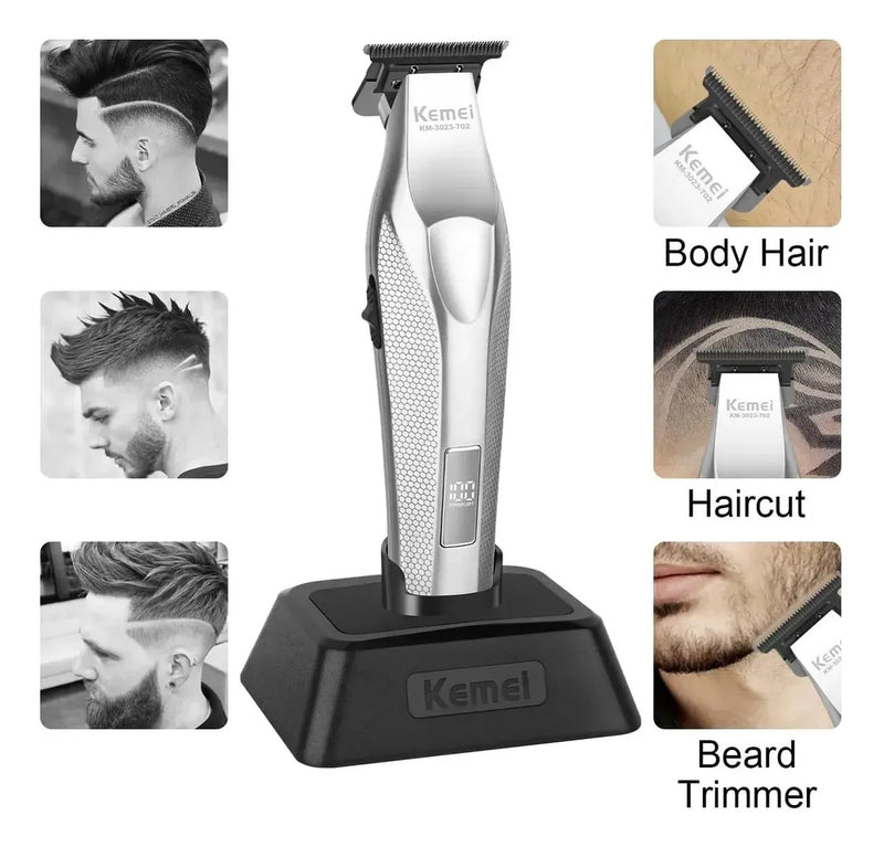 Cortadora De Pelo Hombre Para Contornos Cuchilla T KemeI KM-3023