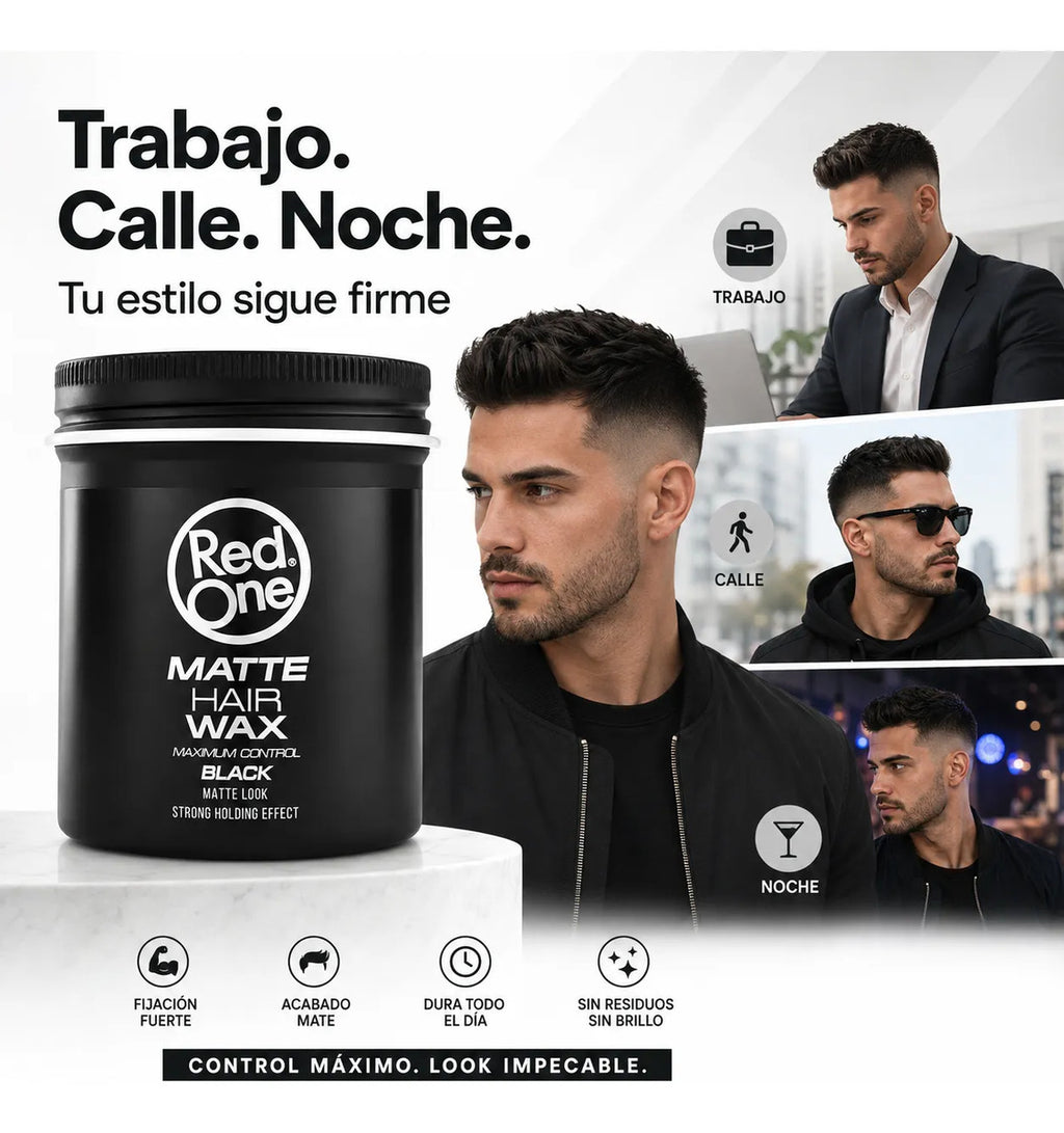 Cera Cabello Hombre Control Máximo Efecto Mate 100ml