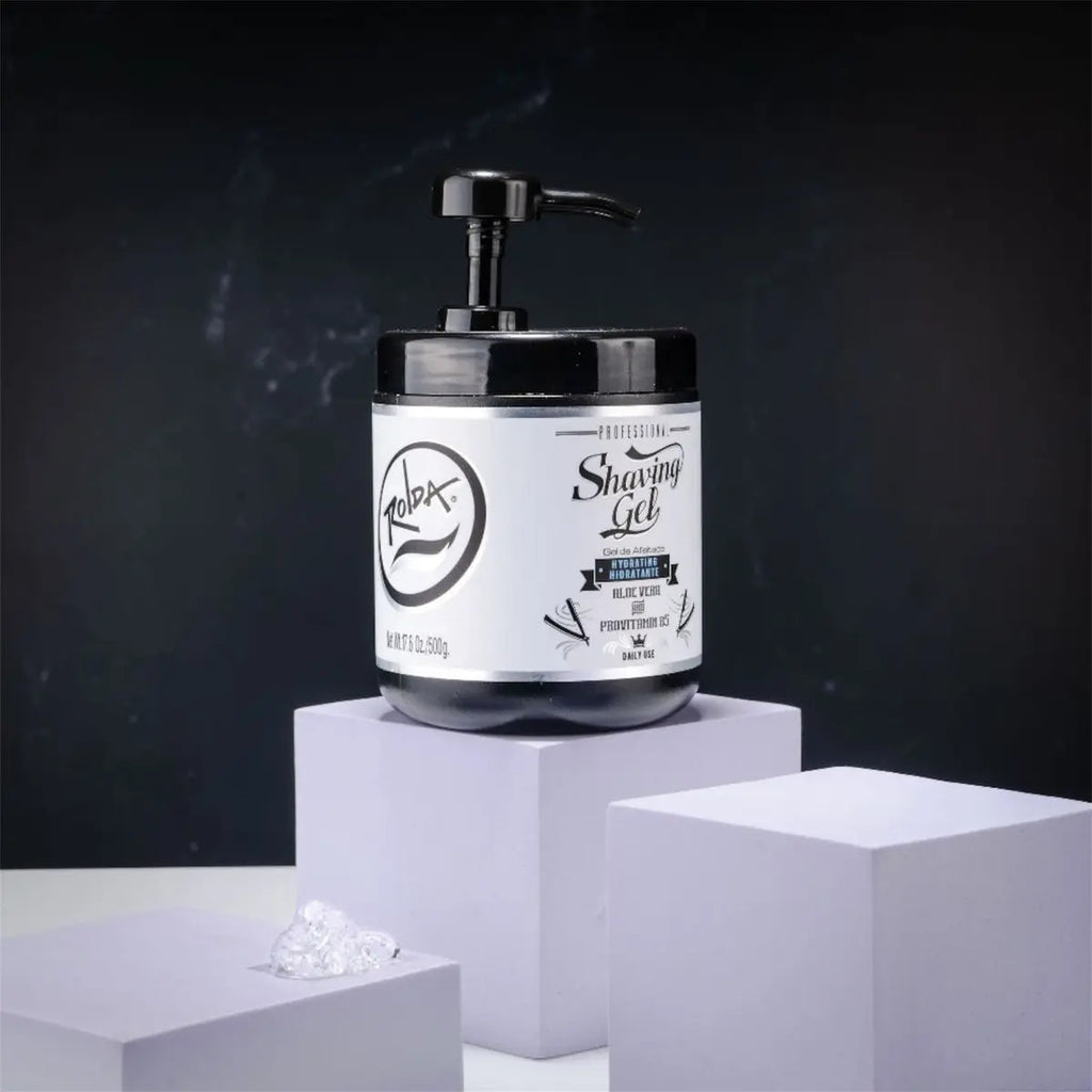 Shaving Gel Rolda Aloe Vera 500g - Gel de Afeitado Transparente e Hidratante