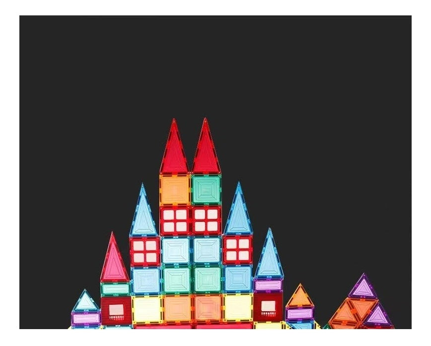Magnetic Tiles Juego Magnético 52 Piezas – Bloques de Construcción Didácticos