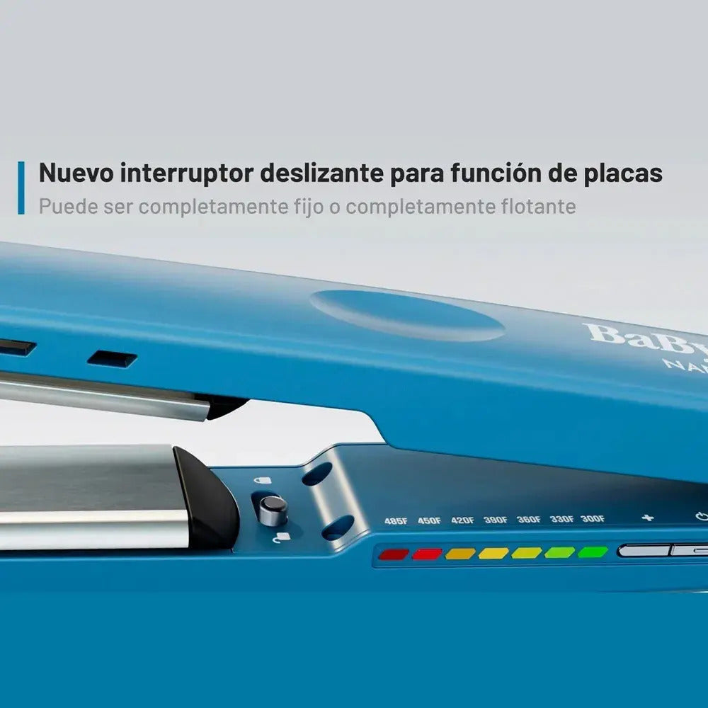 Plancha Alisadora Profesional BaBylissPRO Nano Titanium XL 485°F