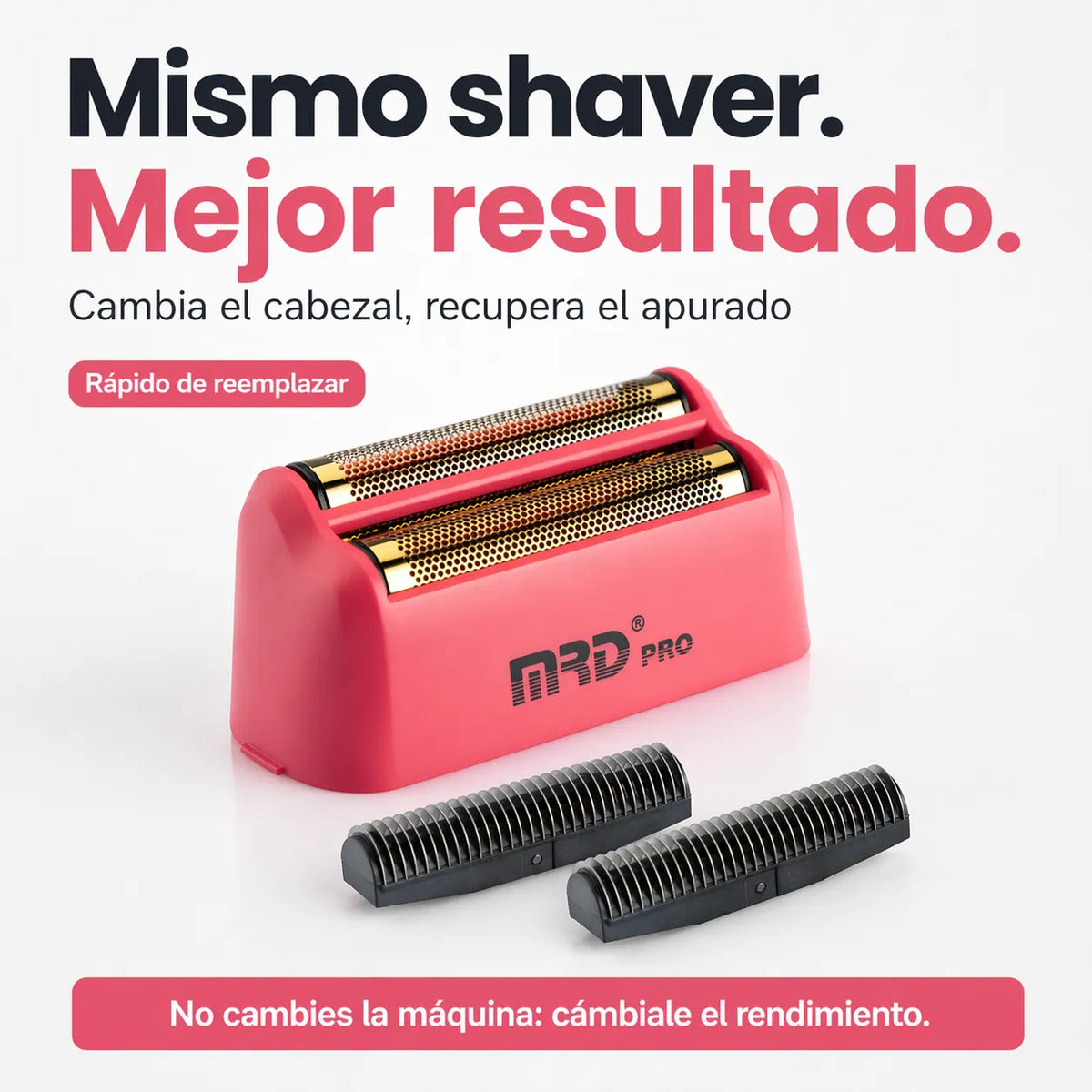 Repuesto Shaver Mrd Vector Zb-999 Cabezal Maya Cuchilla Rosa