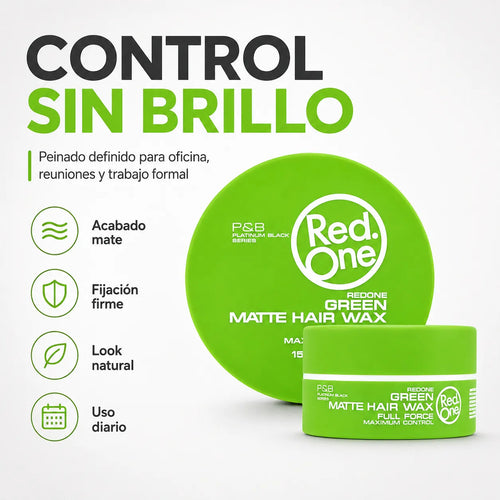 Cera Capilar Red One Green Matte Fijación Firme 150ml