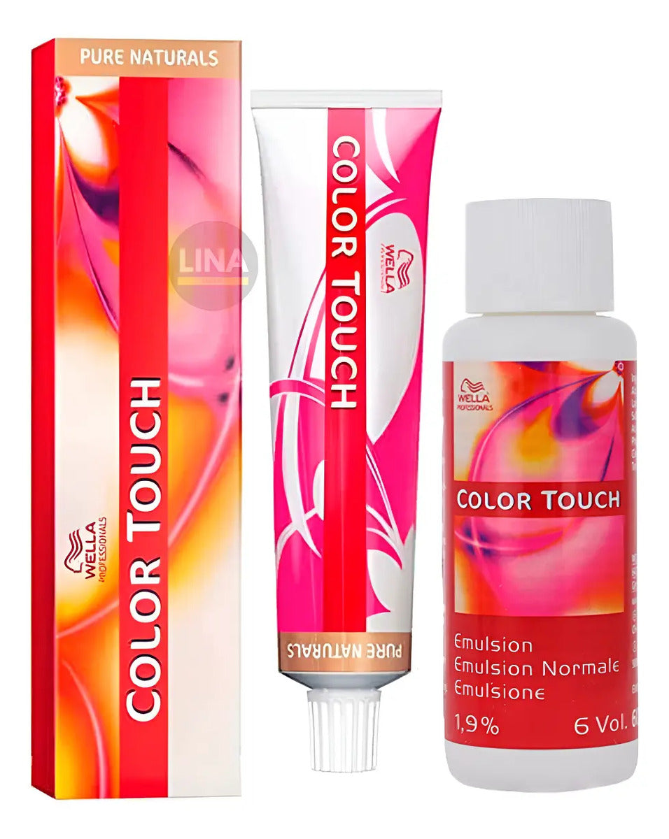 Wella Color Touch 60ml + Emulsión Tintura Demi Permanente Sin Amoníaco
