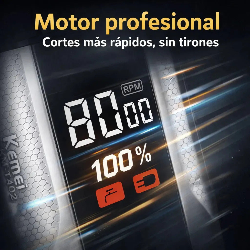Maquina Corta Pelo Shaver Kemei T402 Electrica 10000rpm
