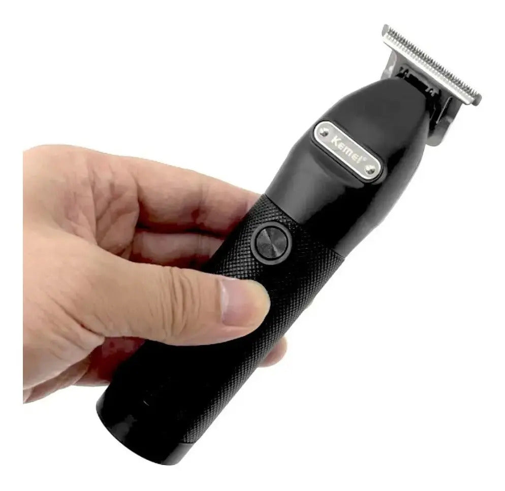 Trimmer Profesional Kemei KM-1753: Máquina Terminadora con Base de Carga