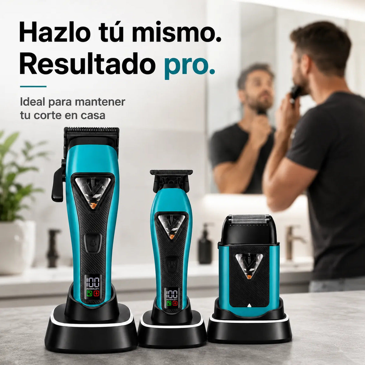 Máquina Cortar Pelo Vgr Kit 3 En 1 Corte Detalle Afeitado