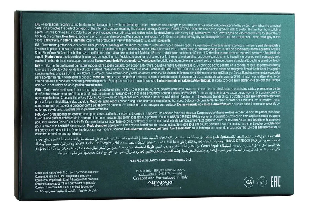 Pack 6 Ampollas Alfaparf SOS Emergency Oil - Reconstrucción Intensiva