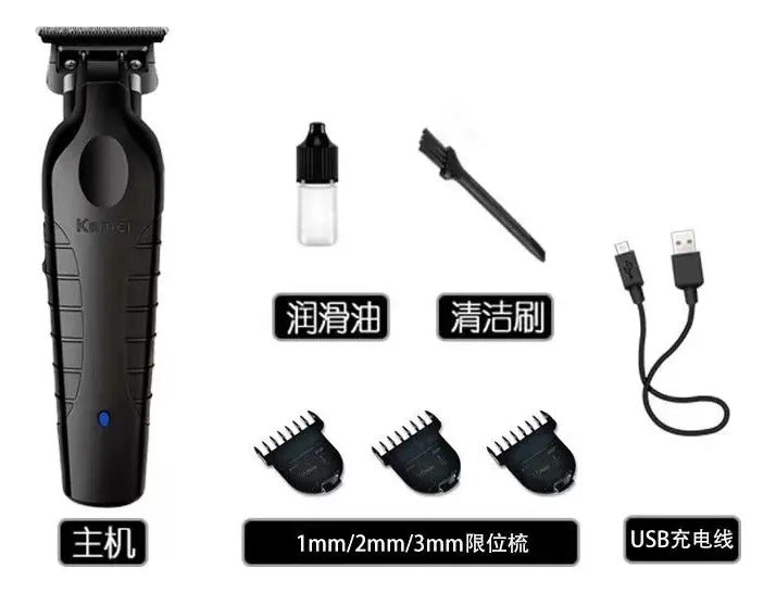 Trimmer Profesional Kemei KM-2299: Patillera Inalámbrica de Alta Precisión 7200 SPM