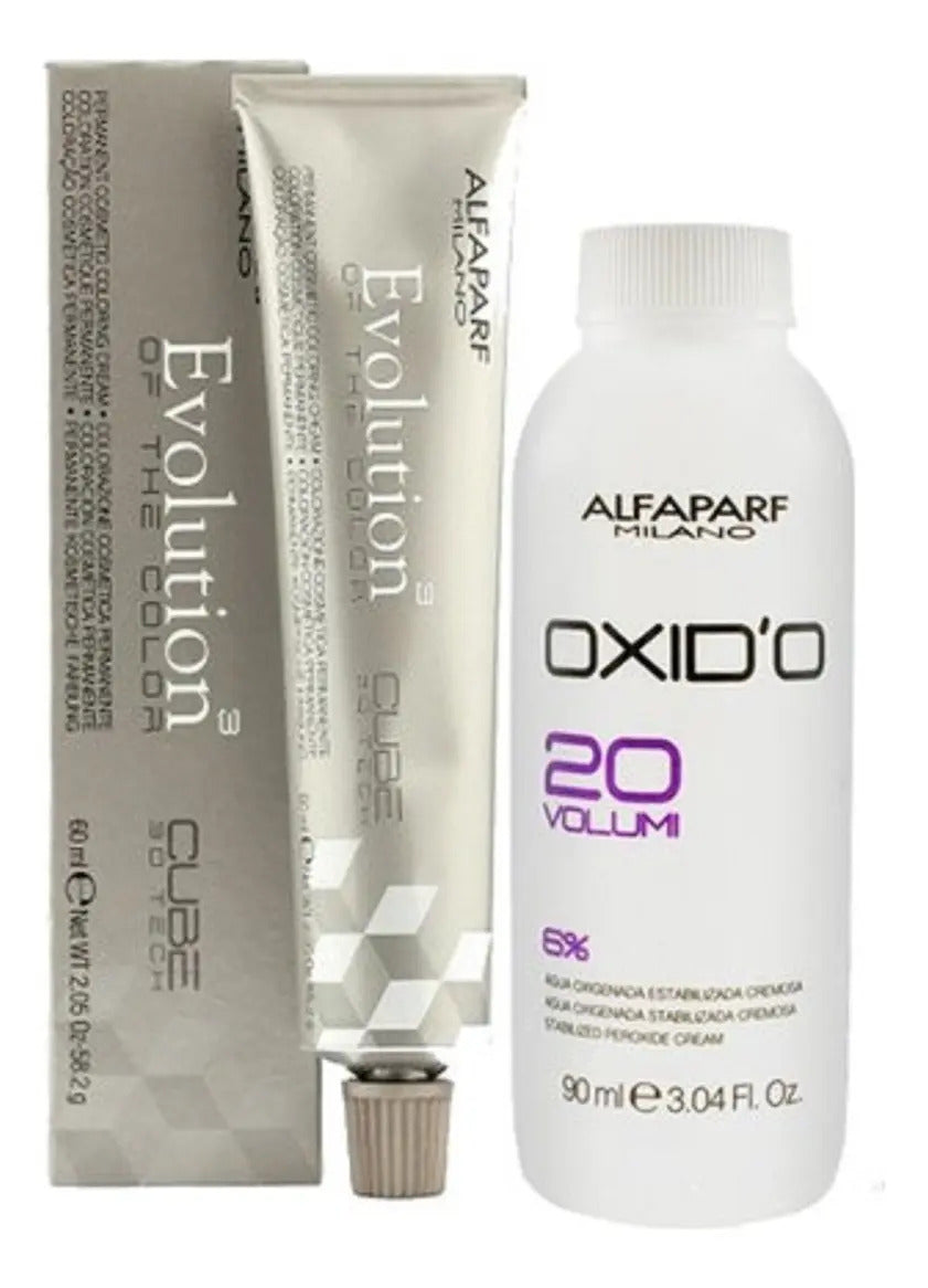 Kit Tintura Alfaparf Evolution of Color 60ml + Oxidante 90ml Profesional