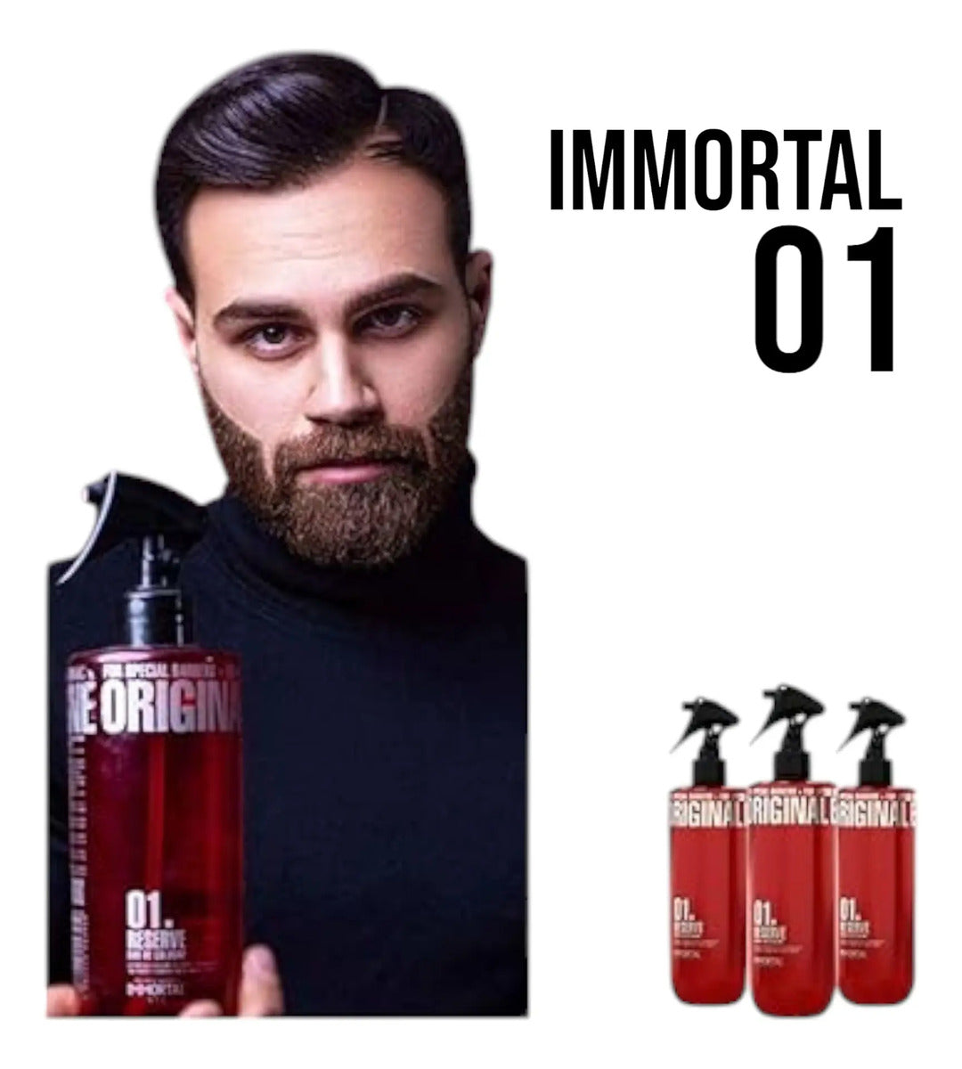 After Shave Colonia Immortal NYC 01 Reserve - Jazmín y Cedro Profesional 500ml