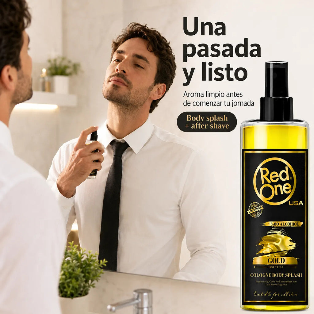 Red One Gold Body Splash 400ml Colonia Masculina Spray