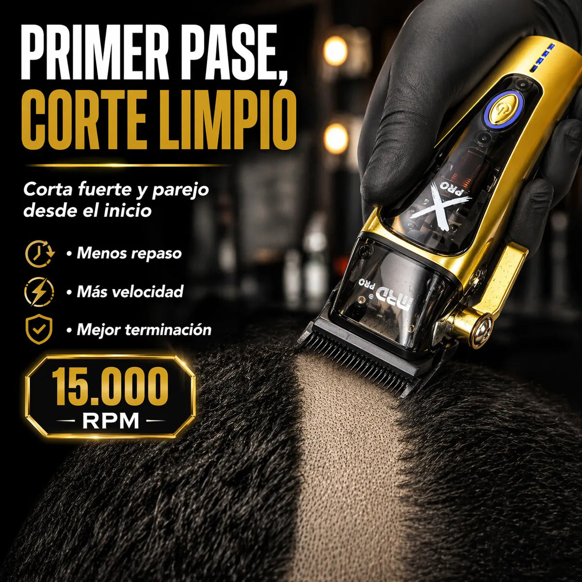Máquina Cortapelo Profesional MRD Corte Parejo 15000 Rpm
