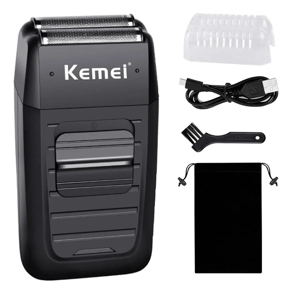 Pack Inicial Barbería Kemei: Clipper 1990 + Shaver 1102 + Trimmer Buddha 1974-A
