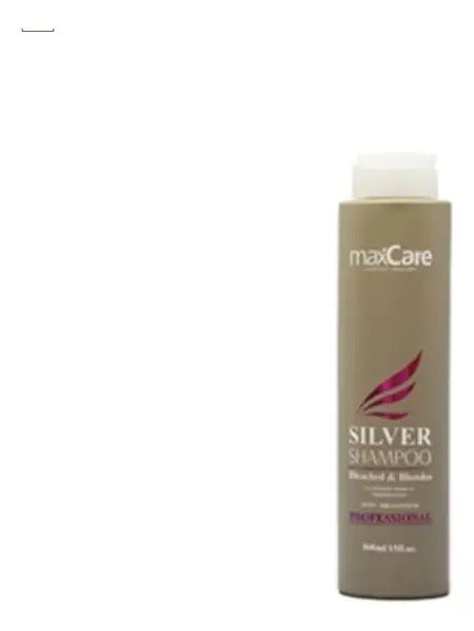 Shampoo Matizador Violeta Maxcare Silver 500ml - Sin Sulfatos para Rubios y Canas