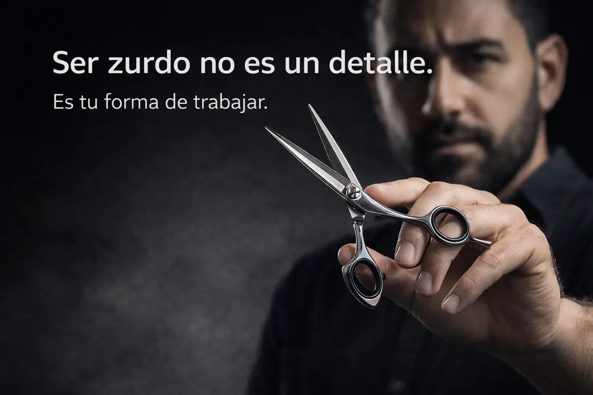 Tijera Profesional Zurdo 6 Pulgadas Wahl Filo Navaja Plateado